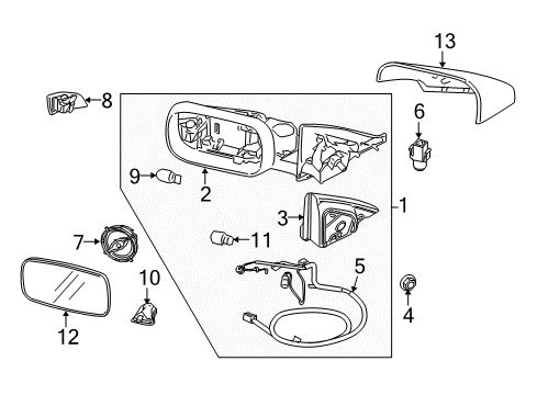 2006 Volvo S40 Mirrors Diagram
