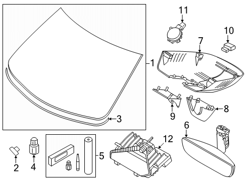 2026 Volvo EC40 Glass - Windshield