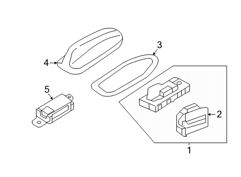2024 Volvo V90 Cross Country Antenna & Radio Diagram