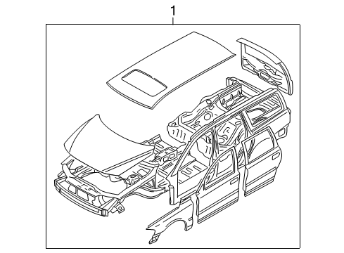 2001 Volvo V70 Body Shell