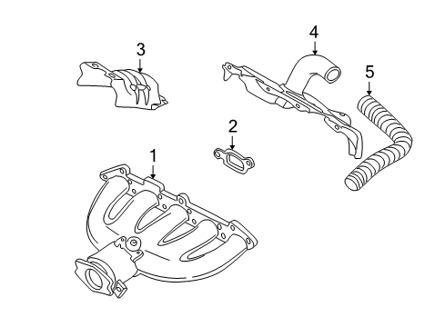 2006 Volvo V70 Exhaust Manifold Diagram for 8675253