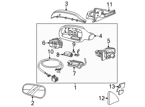 2006 Volvo S80 Outside Mirrors Diagram
