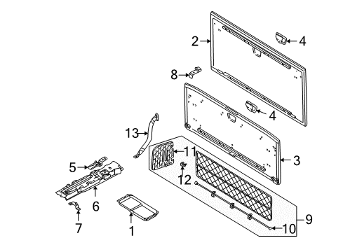 2006 Volvo V70 Interior Trim - Rear Body Diagram