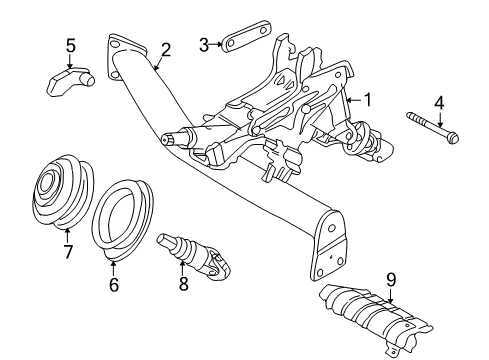 1998 Volvo V70 Steering Column Assembly Diagram