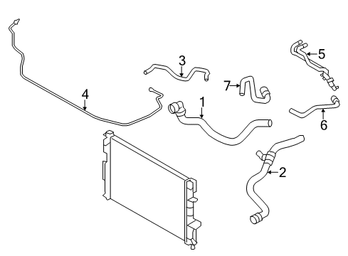 2016 Volvo V60 Cross Country Hoses, Lines & Pipes Diagram