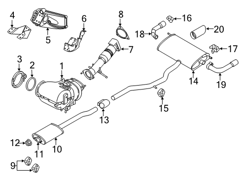 2019 Volvo S90 Exhaust System Diagram 3