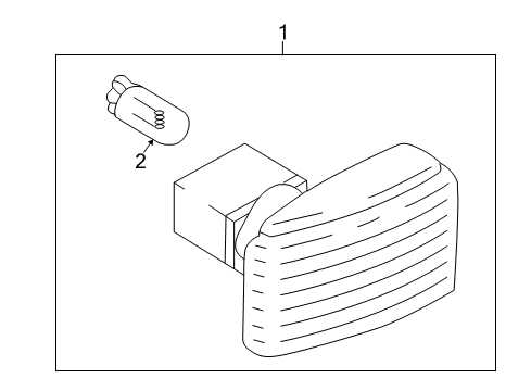 2004 Volvo C70 Side Repeater Lamps