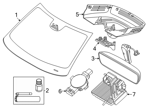 2025 Volvo EX30 Glass - Windshield