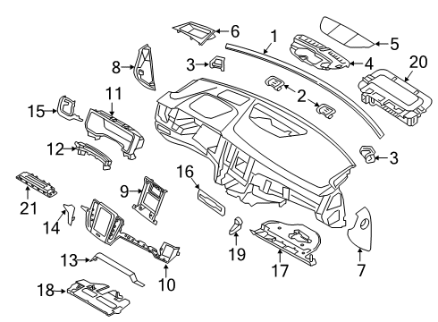 2025 Volvo S60 Instrument Panel Components