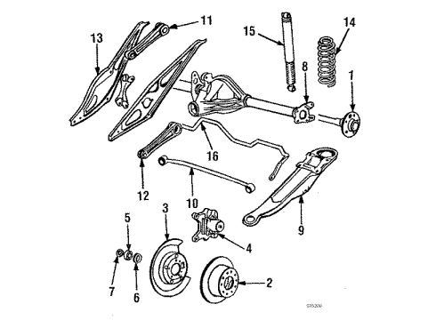 1986 Volvo 740 Rear Brakes Diagram