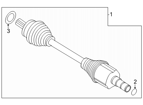 2025 Volvo EX30 Drive Axles - Front