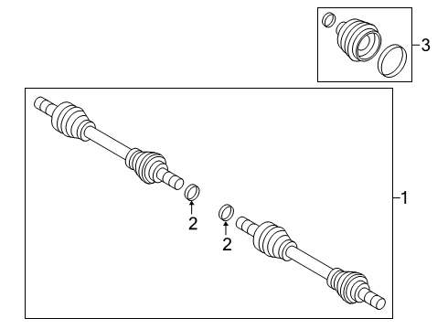 2024 Volvo V60 Cross Country Drive Axles - Rear