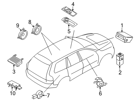 2012 Volvo XC70 Sound System