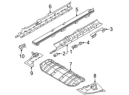 2025 Volvo EX90 Floor & Rails