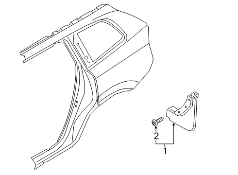 2025 Volvo EX90 Exterior Trim - Quarter Panel