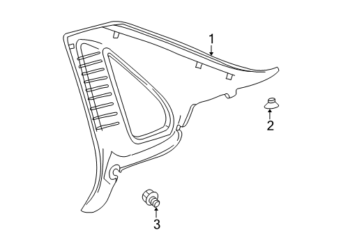 2000 Volvo S40 Interior Trim - Quarter Panels