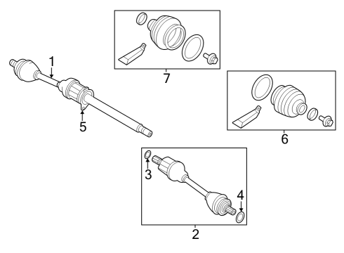 2025 Volvo V60 Drive Axles - Front