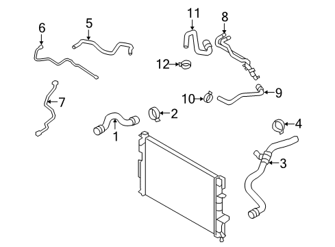 2011 Volvo XC60 Hoses, Lines & Pipes Diagram