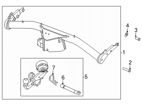 2025 Volvo EX30 Trailer Hitch Components