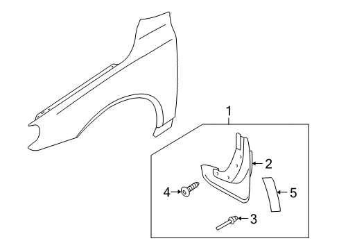 2008 Volvo V70 Exterior Trim - Fender