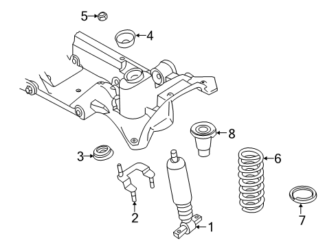 2000 Volvo S70 Shocks & Components Diagram
