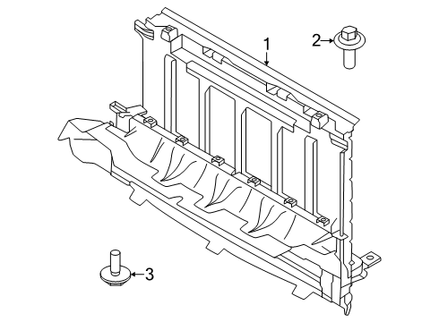 2025 Volvo EX30 Air Deflector - Radiator Support