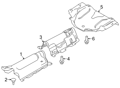 2024 Volvo S60 Heat Shields Diagram 2