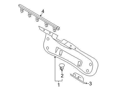 2004 Volvo S40 Interior Trim - Trunk Diagram 2