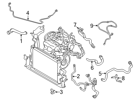 2017 Volvo V60 Hoses, Lines & Pipes Diagram