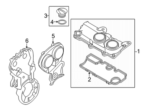 2024 Volvo XC60 Valve & Timing Covers
