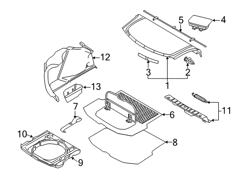 2011 Volvo S40 Interior Trim - Rear Body