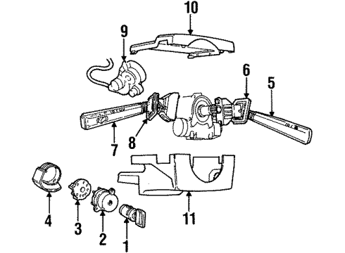 1993 Volvo 850 Ignition Lock Diagram