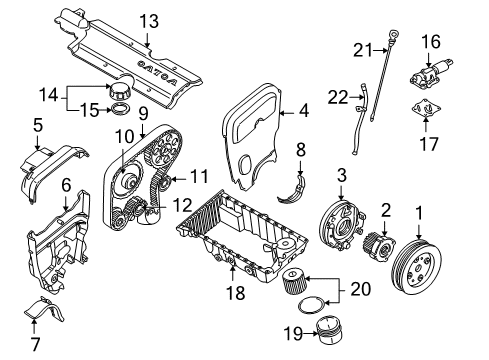 2007 Volvo V70 Engine Parts Diagram