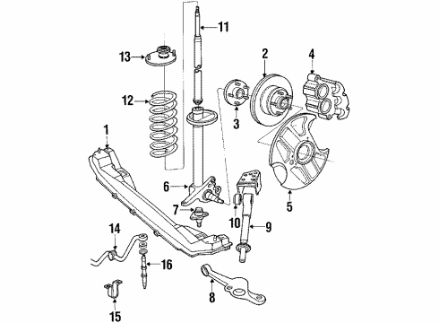 1988 Volvo 780 Front Brakes Diagram