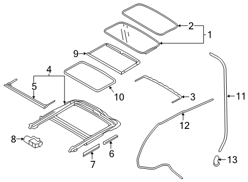 2018 Volvo V60 Sunroof Diagram