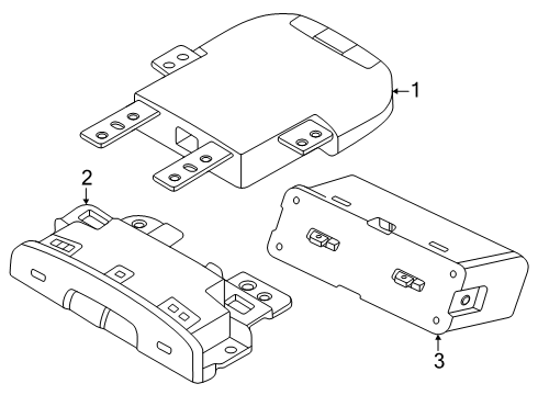 2025 Volvo EX30 Center Console Diagram 2