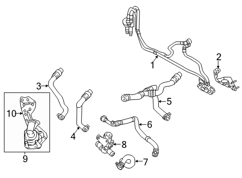2021 Volvo XC60 Hoses, Lines & Pipes Diagram 2