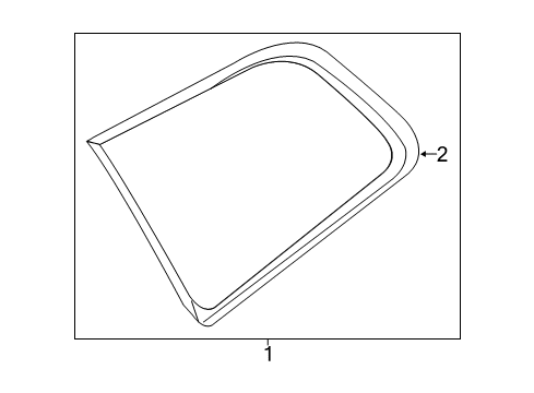 2024 Volvo XC60 Glass & Hardware - Quarter Panel
