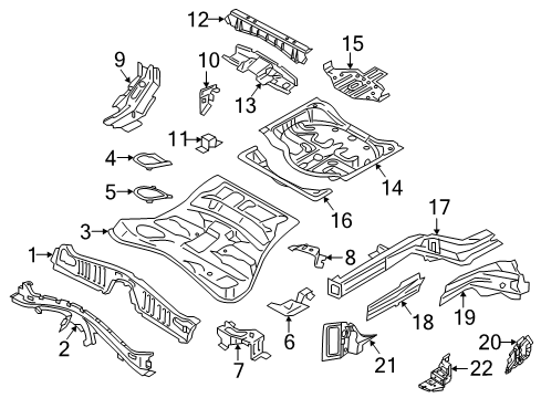 2021 Volvo V60 Reinforcement Diagram for 32422137