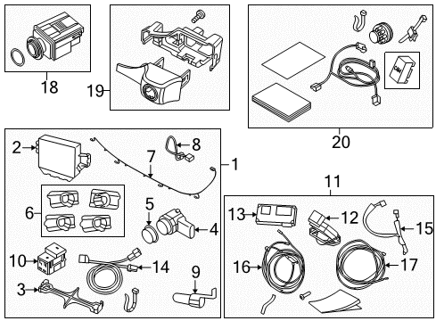 2011 Volvo S80 Parking Aid Diagram