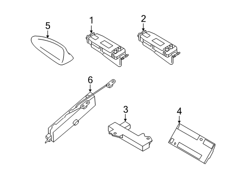 2012 Volvo S80 Antenna & Radio Diagram