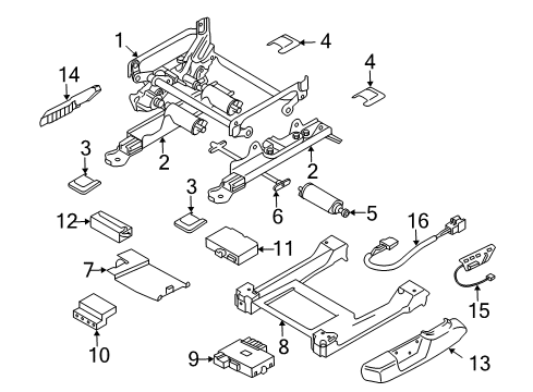 2004 Volvo XC90 Rear Cover, Oak, Driver Side Diagram for 39975918
