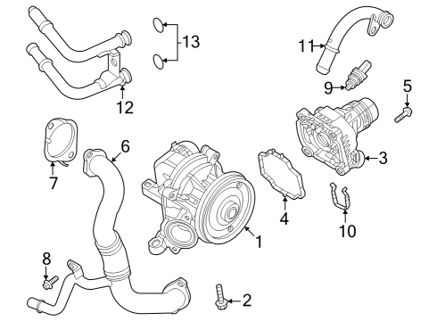2025 Volvo XC90 Water Pump Diagram