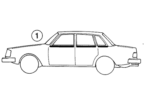 1991 Volvo 240 Stripe Tape