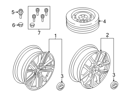 2025 Volvo XC60 Wheels Diagram 4
