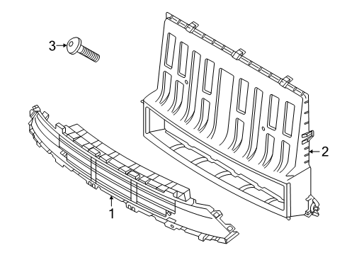 2025 Volvo EX90 Air Deflector - Radiator Support