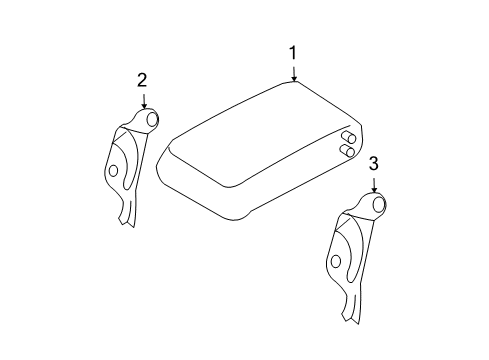 2006 Volvo V70 Rear Seat Components Diagram 2