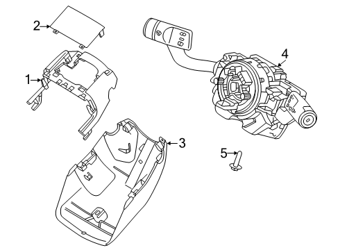 2025 Volvo EX90 Shroud, Switches & Levers
