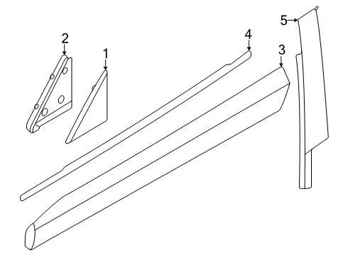 2025 Volvo EX30 Exterior Trim - Front Door