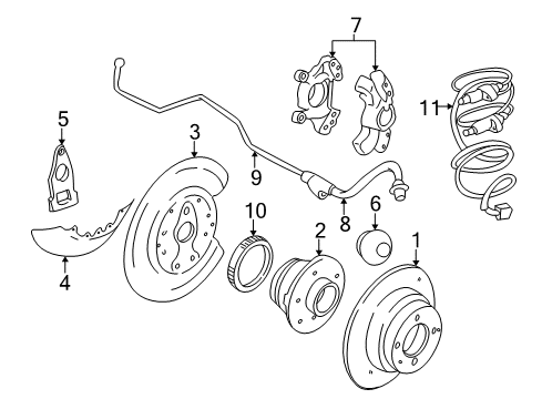 1998 Volvo C70 Rear Brakes Diagram